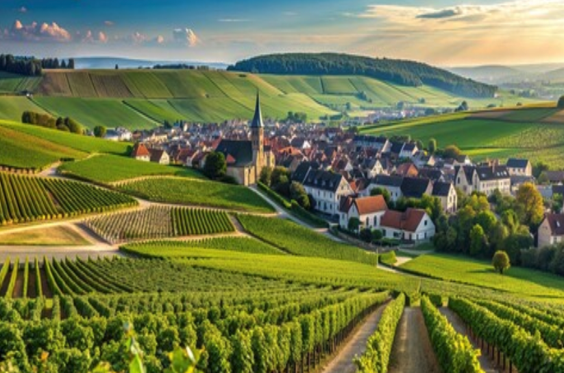 Champagne vineyards Épernay France